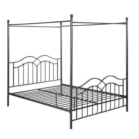 Earhart Metal Queen Canopy Platform Bed by Christopher Knight Home