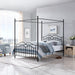 Earhart Metal Queen Canopy Platform Bed by Christopher Knight Home