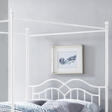 Earhart Metal Queen Canopy Platform Bed by Christopher Knight Home