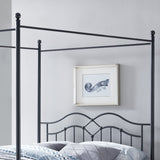 Earhart Metal Queen Canopy Platform Bed by Christopher Knight Home