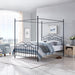Earhart Metal Queen Canopy Platform Bed by Christopher Knight Home