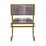Earlene Leather Armchair - 22"L x 22"W x 30.25"H