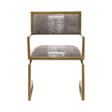 Earlene Leather Armchair - 22"L x 22"W x 30.25"H