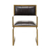 Earlene Leather Armchair - 22"L x 22"W x 30.25"H