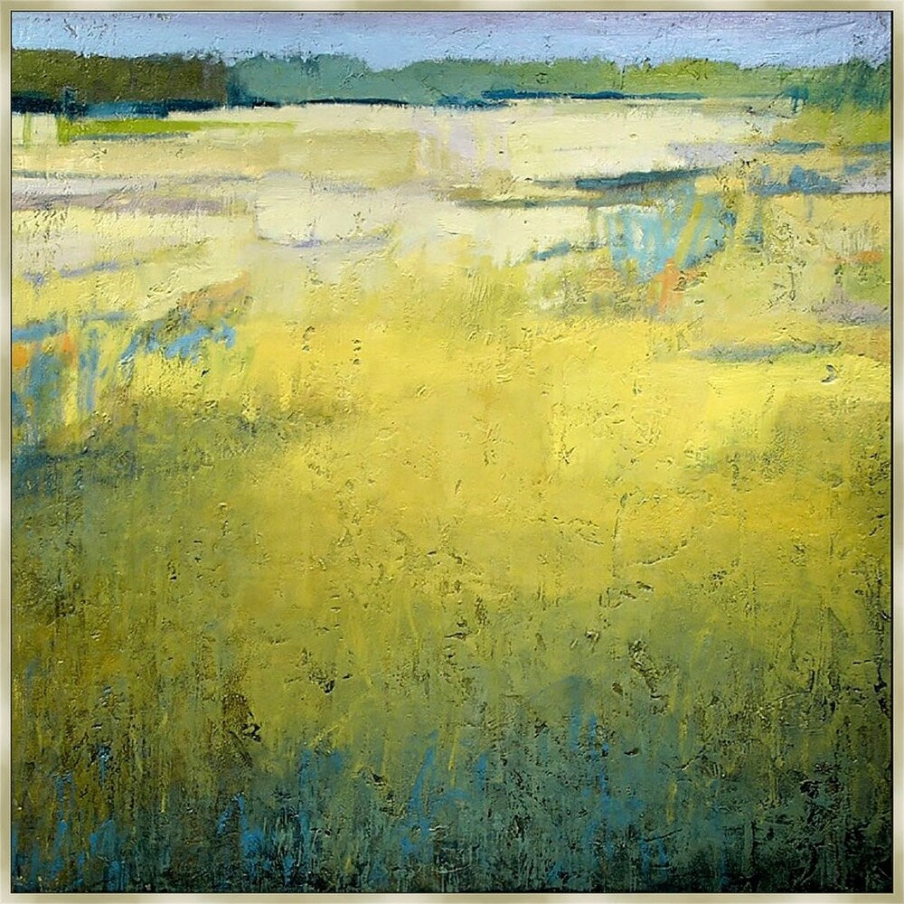 Early At The Marsh Framed Canvas Wall Art