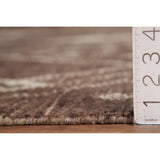 Earth Tone Brown Moroccan Area Rug Hand-Knotted Wool Carpet - 8'10" x 12'3"