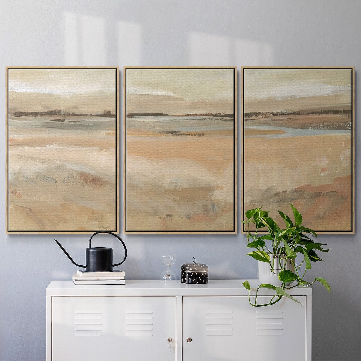 Earth Tone Landscape II - Multi Piece Framed Canvas