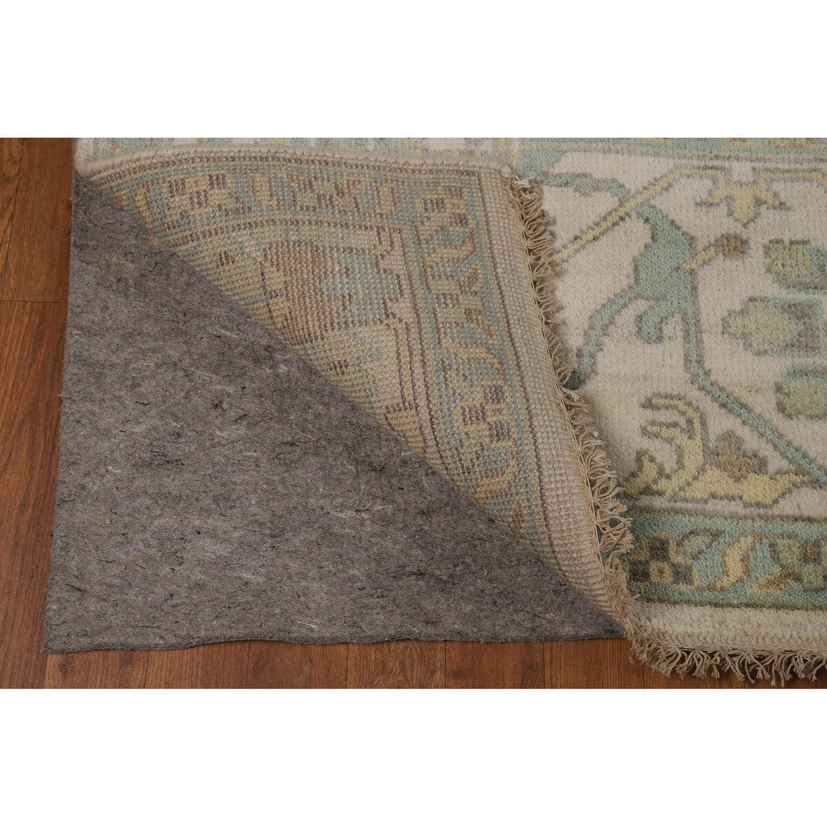 Earth Tone Oushak Indian Area Rug Bedroom Handmade Wool Carpet - 9'0" x 12'0"