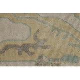 Earth Tone Oushak Indian Area Rug Bedroom Handmade Wool Carpet - 9'0" x 12'0"