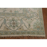 Earth Tone Oushak Indian Area Rug Bedroom Handmade Wool Carpet - 9'0" x 12'0"