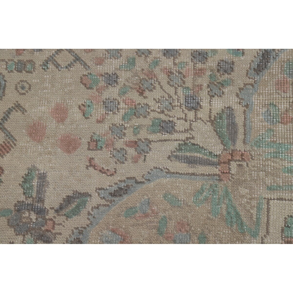 Earth Tone Tabriz Persian Area Rug Hand-Knotted Wool Carpet - 7'7"x 10'4"