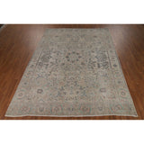 Earth Tone Tabriz Persian Area Rug Hand-Knotted Wool Carpet - 7'7"x 10'4"
