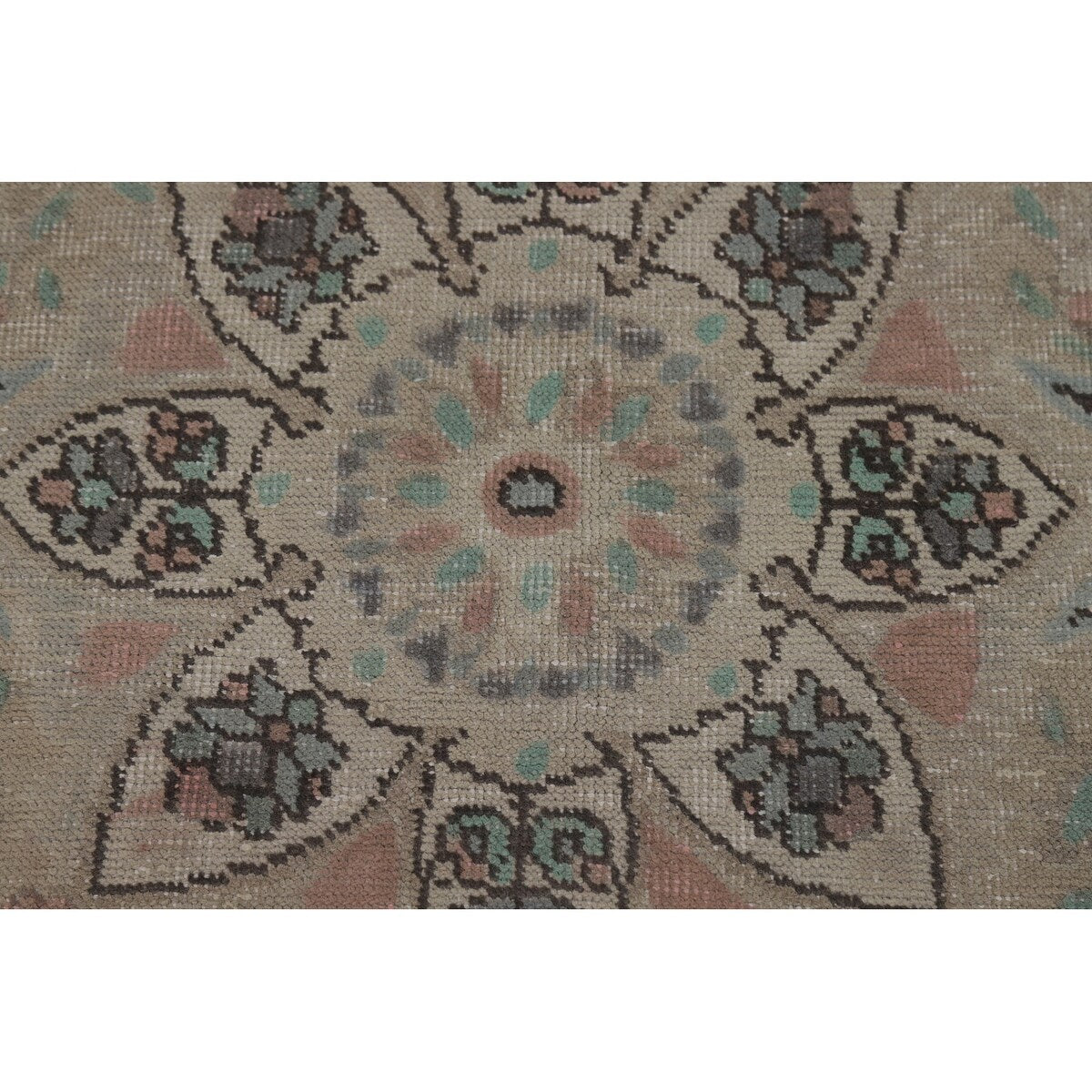Earth Tone Tabriz Persian Area Rug Hand-Knotted Wool Carpet - 7'7"x 10'4"