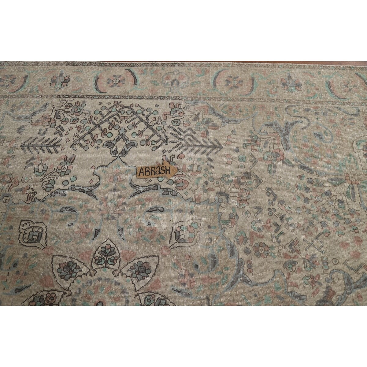Earth Tone Tabriz Persian Area Rug Hand-Knotted Wool Carpet - 7'7"x 10'4"