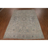 Earth Tone Tabriz Persian Area Rug Hand-Knotted Wool Carpet - 7'7"x 10'4"