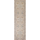 Earth Tone Transitional Oushak Runner Rug Hand-Knotted Wool Carpet - 2'7"x 11'10"