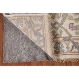 Earth Tone Transitional Oushak Runner Rug Hand-Knotted Wool Carpet - 2'7"x 11'10"
