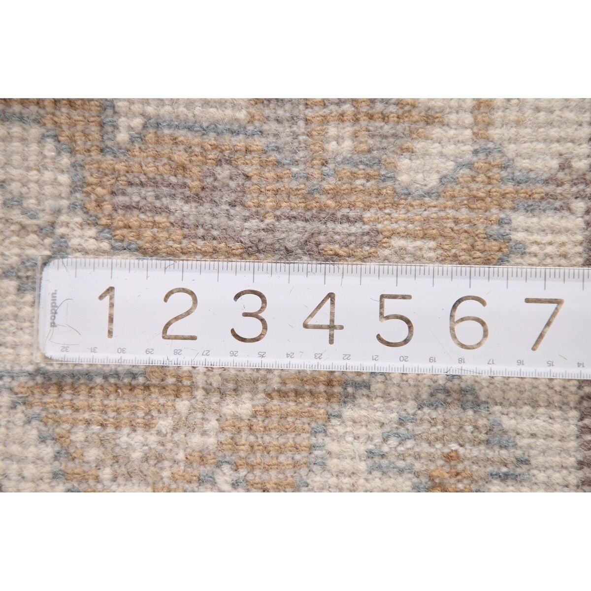 Earth Tone Transitional Oushak Runner Rug Hand-Knotted Wool Carpet - 2'7"x 11'10"
