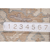 Earth Tone Transitional Oushak Runner Rug Hand-Knotted Wool Carpet - 2'7"x 11'10"
