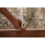 Earth Tone Transitional Oushak Runner Rug Hand-Knotted Wool Carpet - 2'7"x 11'10"