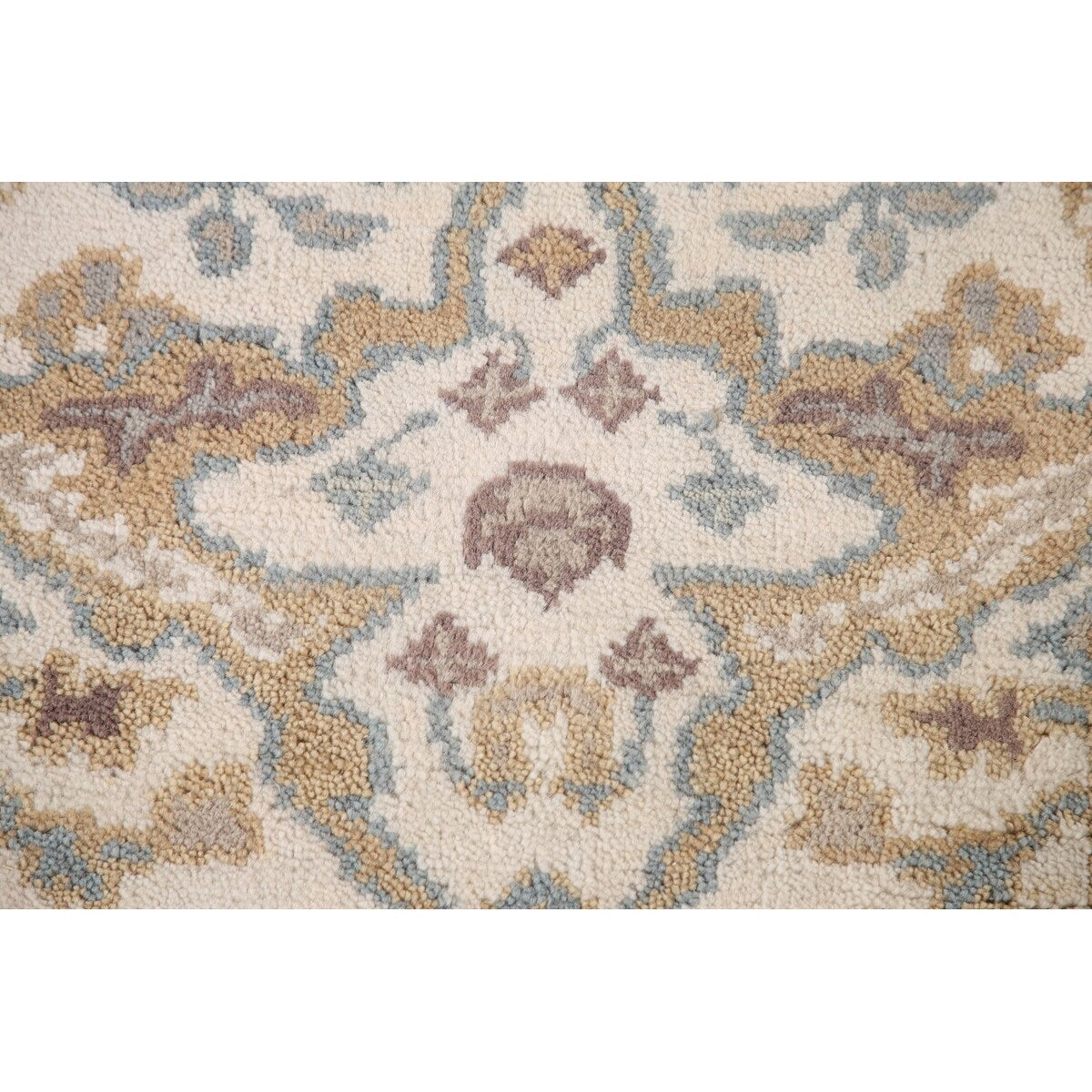 Earth Tone Transitional Oushak Runner Rug Hand-Knotted Wool Carpet - 2'7"x 11'10"