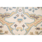 Earth Tone Transitional Oushak Runner Rug Handmade Wool Carpet - 2'6"x 7'10"
