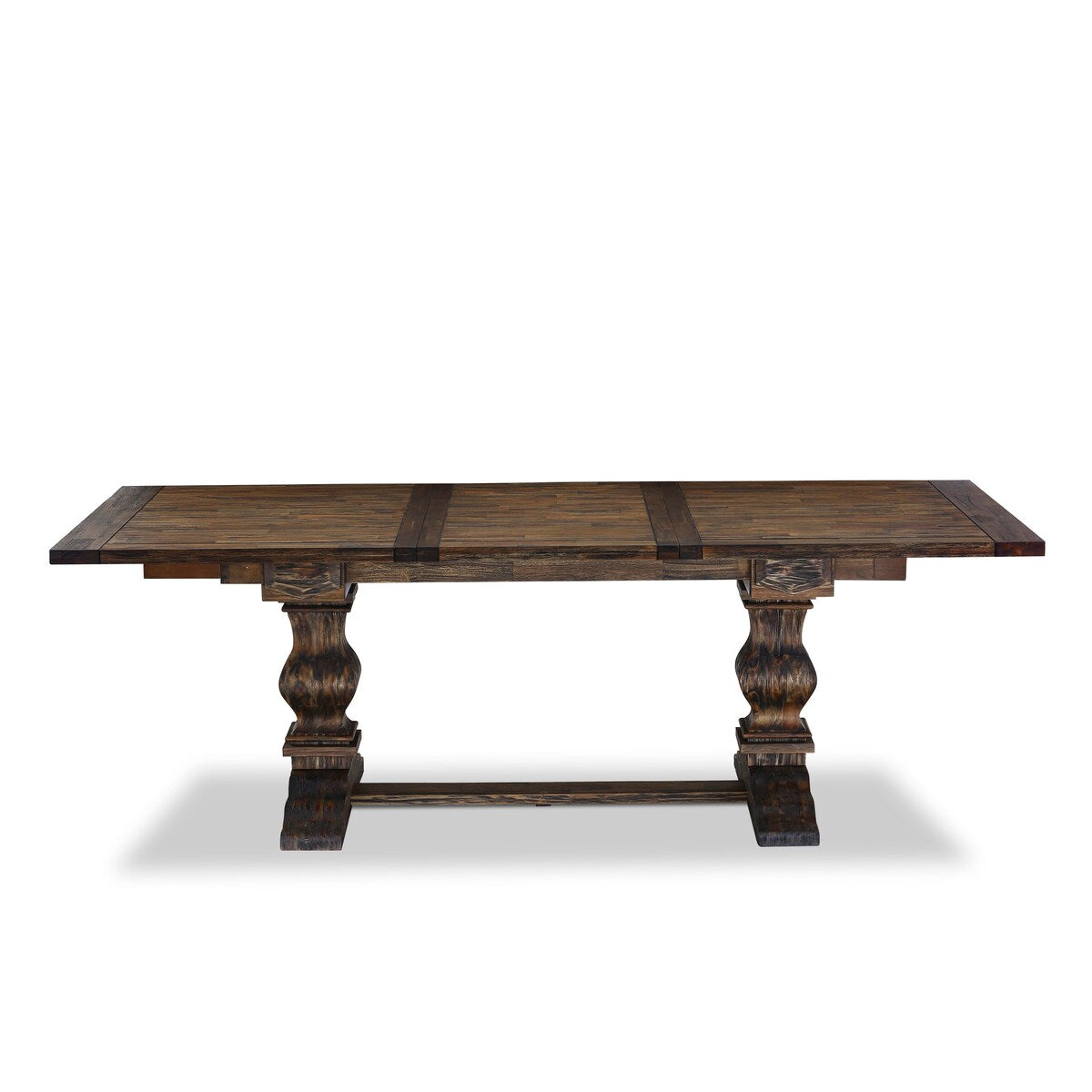 East West Furniture 11 Piece Dining Table Set Includes a Table and 10 Linen Fabric Chairs(Finish Options)