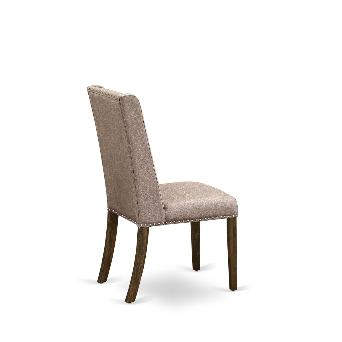 East West Furniture 11 Piece Dining Table Set Includes a Table and 10 Linen Fabric Chairs(Finish Options)