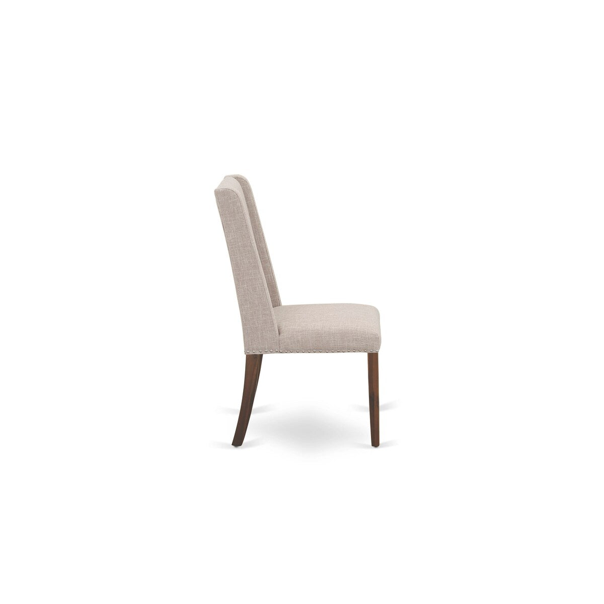 East West Furniture 11 Piece Dining Table Set Includes a Table and 10 Linen Fabric Chairs(Finish Options)