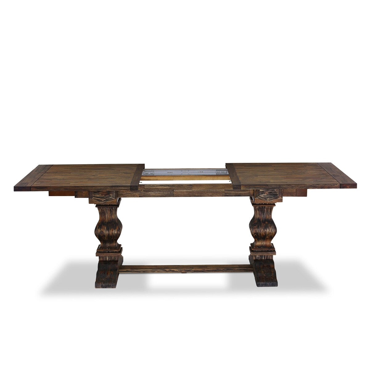 East West Furniture 11 Piece Dining Table Set Includes a Table and 10 Linen Fabric Chairs(Finish Options)