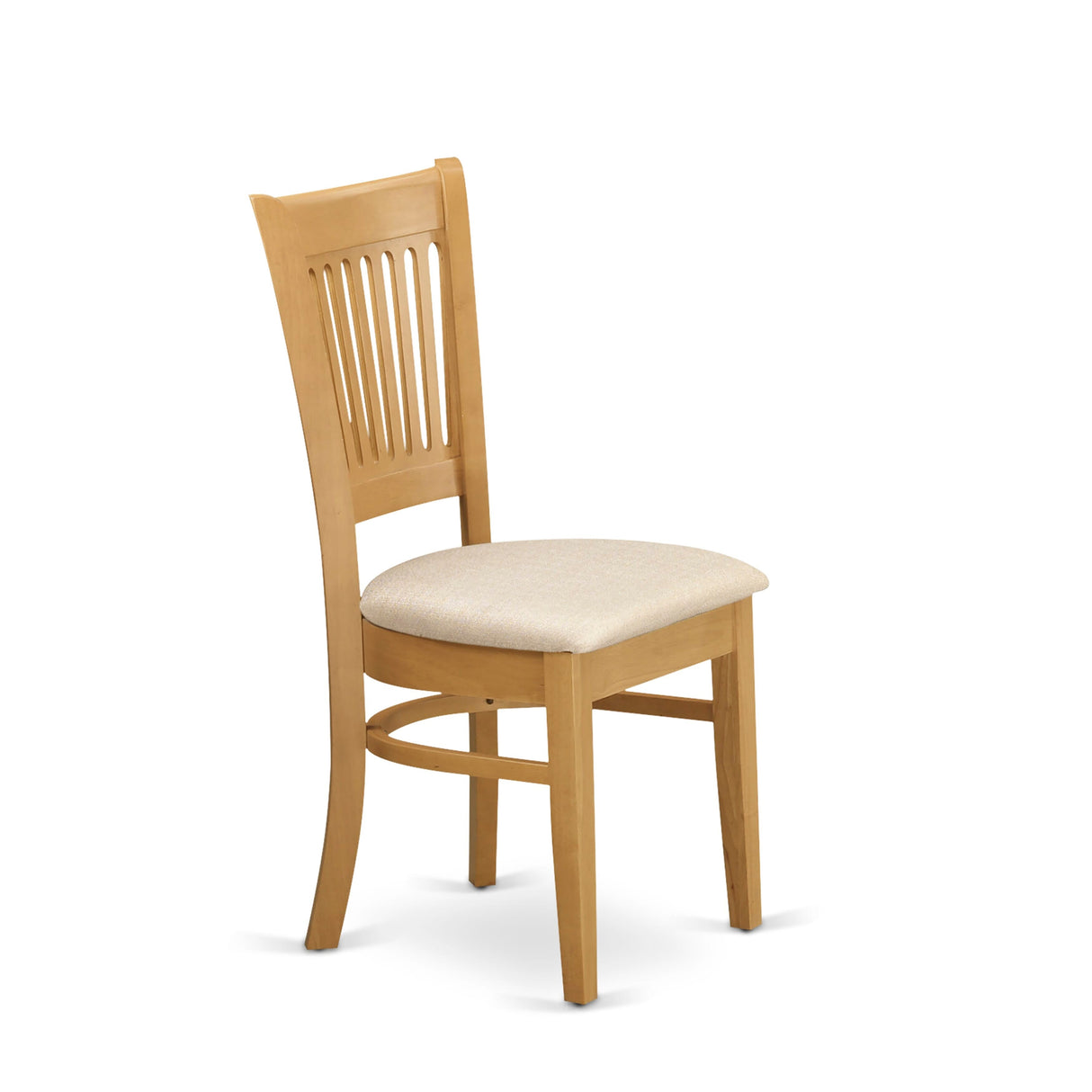 East West Furniture 3 Piece Dining Set- a Round Dining Room Table and 2 Chairs, Oak(Seat Type Options)