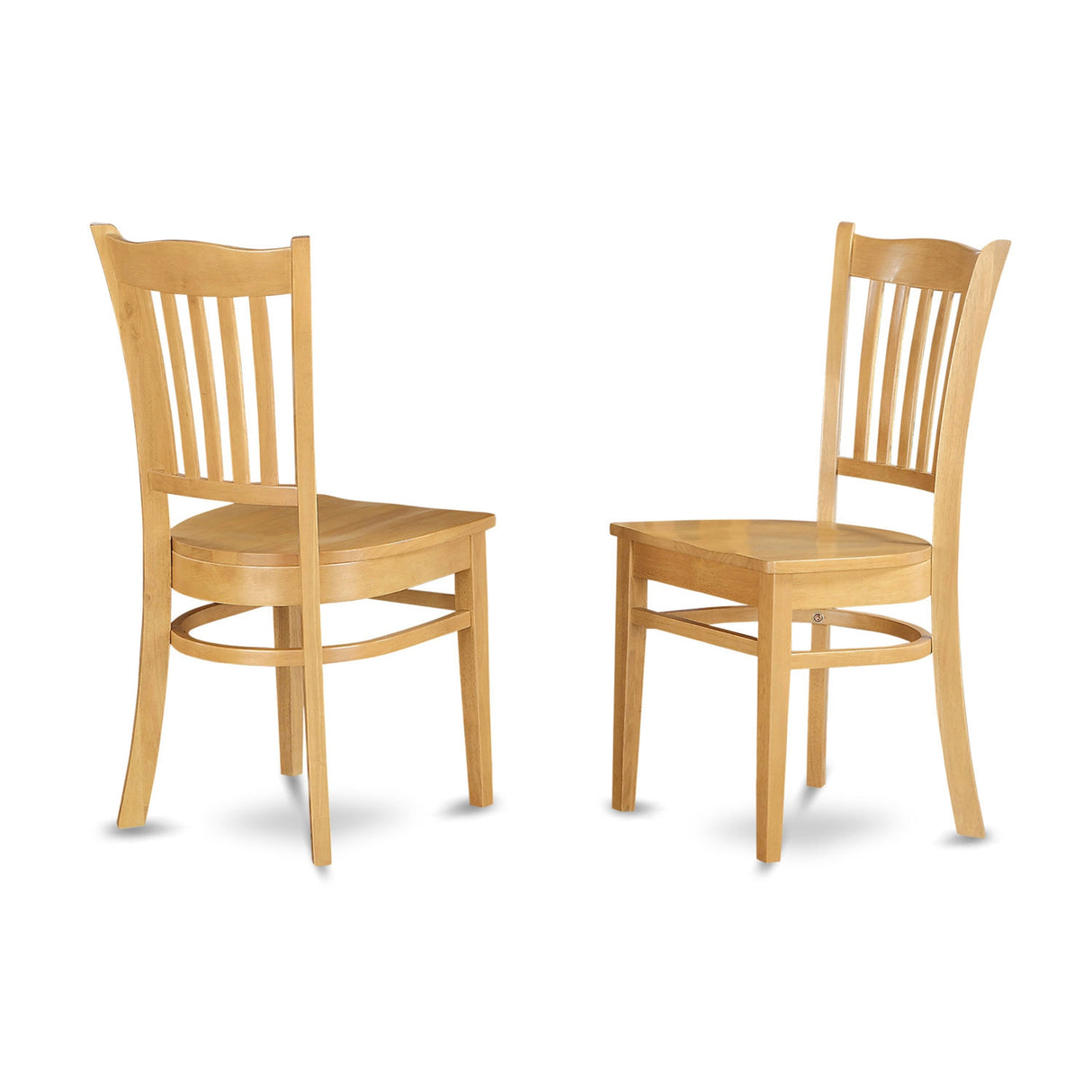 East West Furniture 3 Piece Kitchen Table Set Contains a Round Dining Room Table and 2 Dining Chairs,(Finish Options)