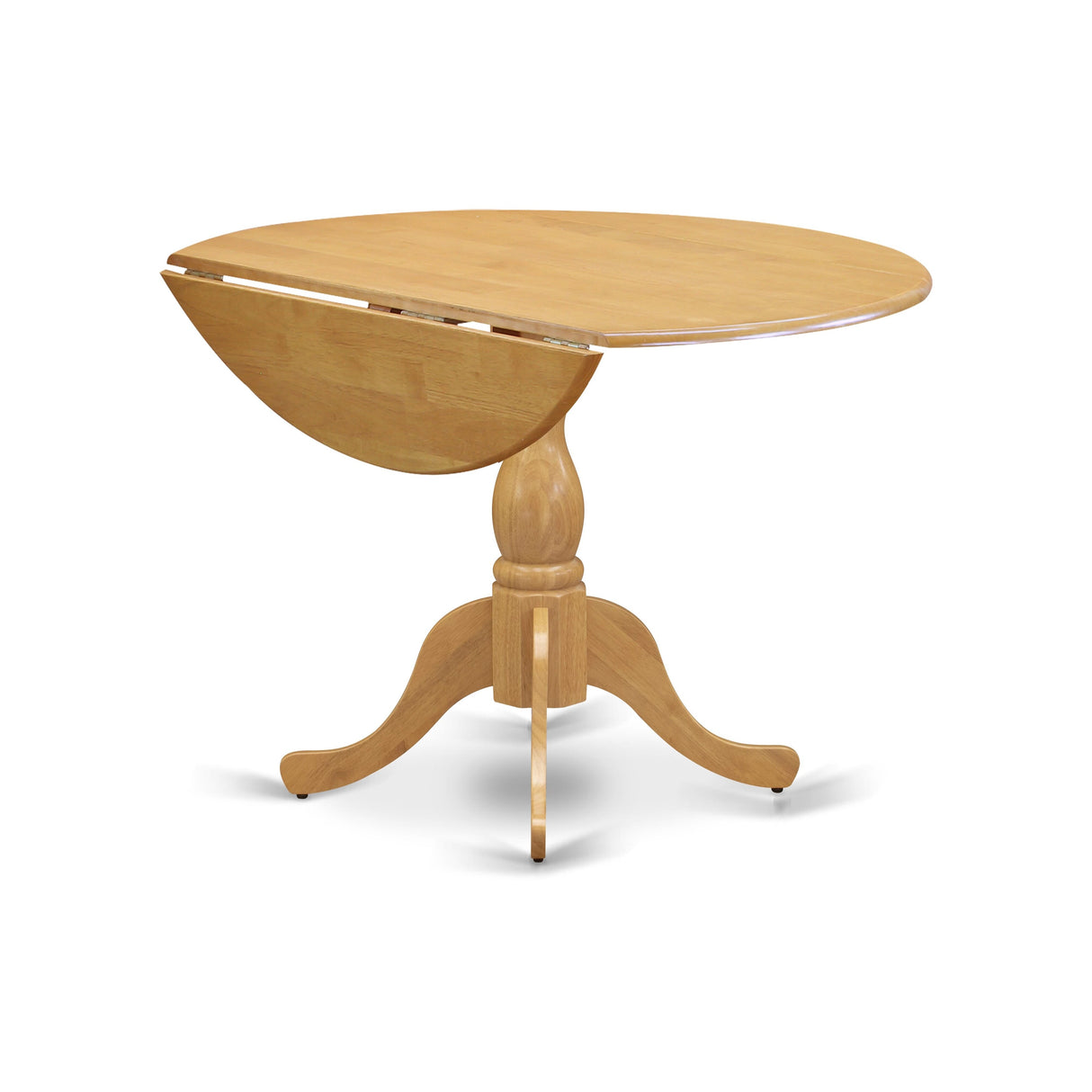 East West Furniture 3 Piece Kitchen Table Set Contains a Round Dining Room Table and 2 Dining Chairs,(Finish Options)