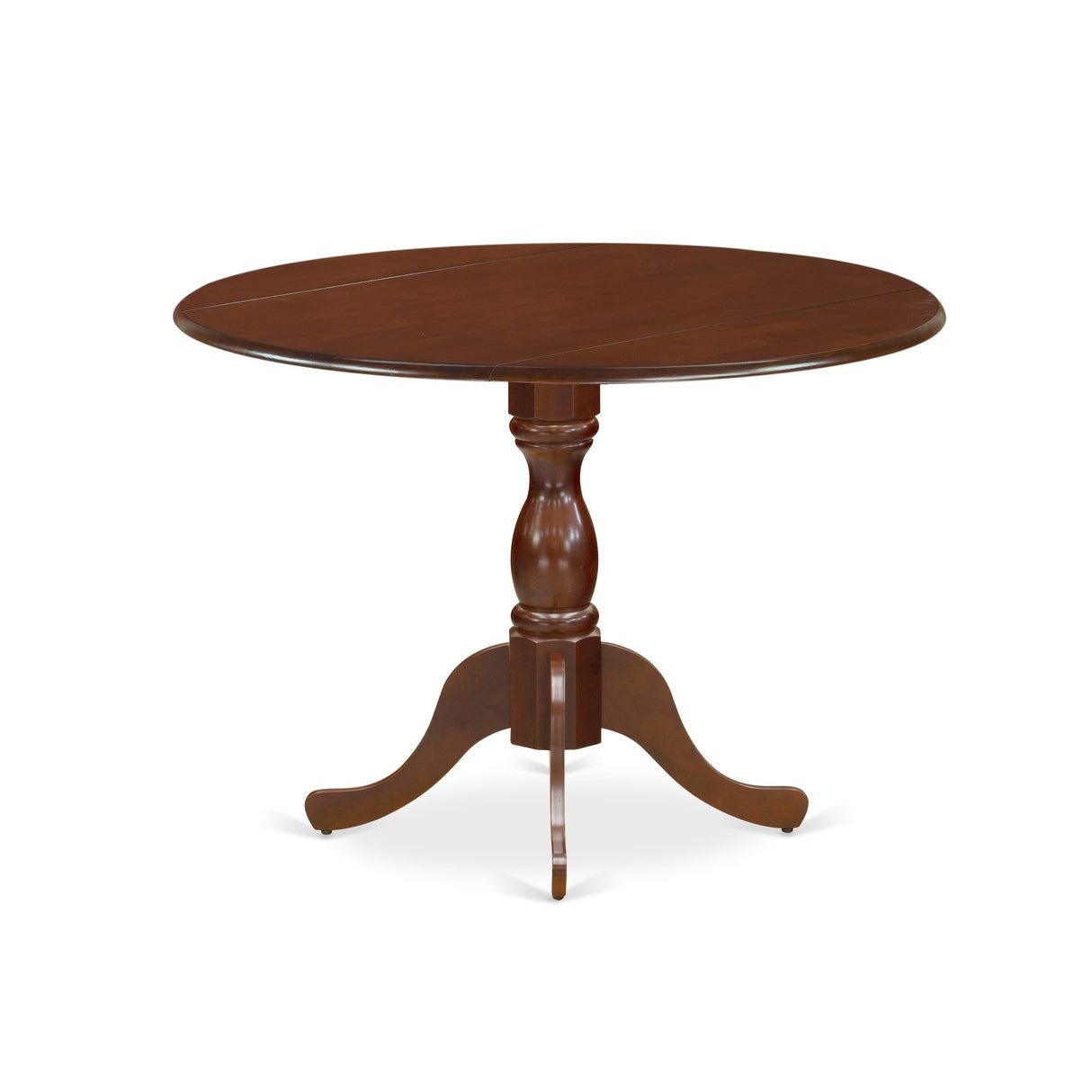 East West Furniture 3 Piece Kitchen Table Set Contains a Round Dining Room Table and 2 Dining Chairs,(Finish Options)