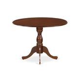 East West Furniture 3 Piece Kitchen Table Set Contains a Round Dining Room Table and 2 Dining Chairs,(Finish Options)