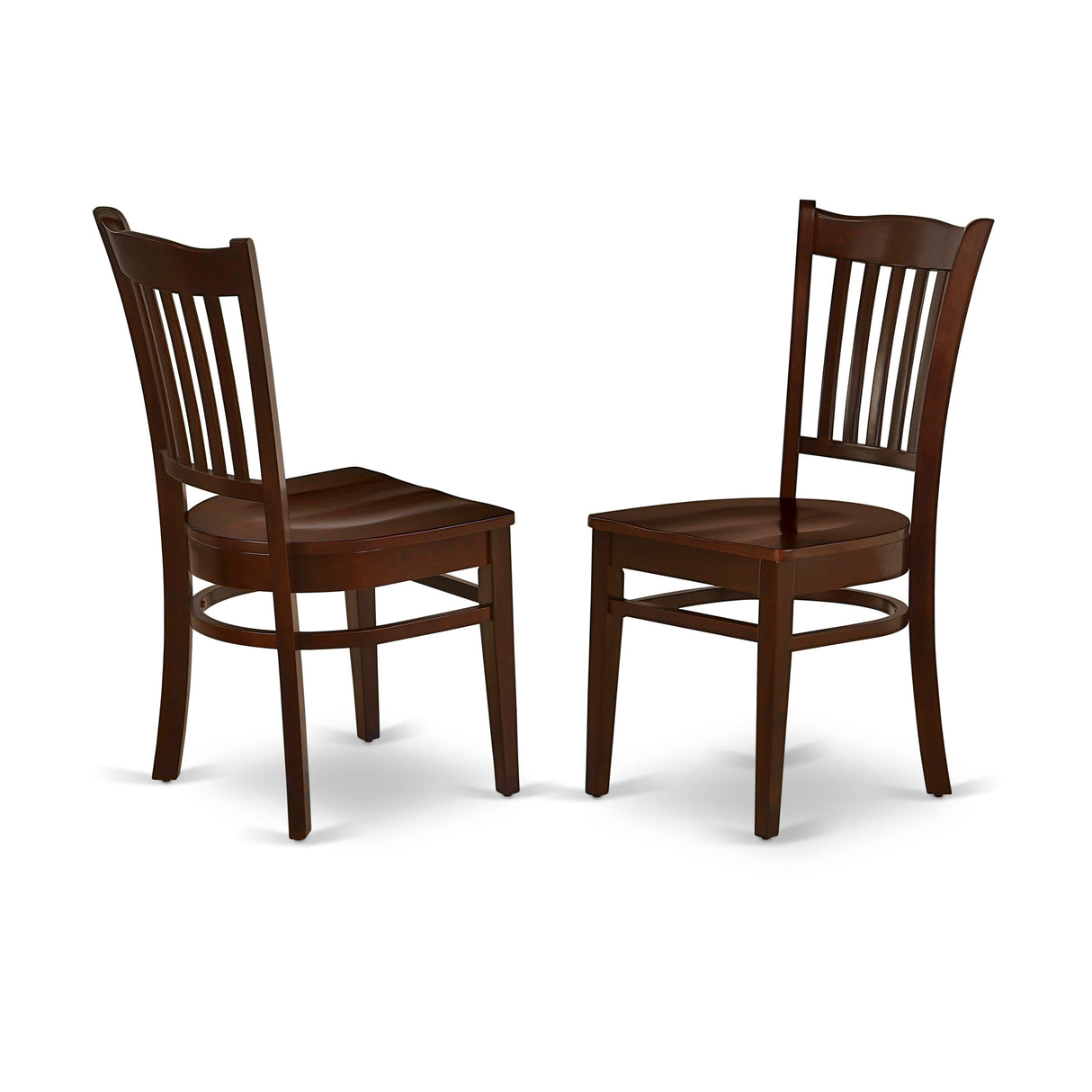 East West Furniture 3 Piece Kitchen Table Set Contains a Round Dining Room Table and 2 Dining Chairs,(Finish Options)