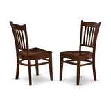 East West Furniture 3 Piece Kitchen Table Set Contains a Round Dining Room Table and 2 Dining Chairs,(Finish Options)