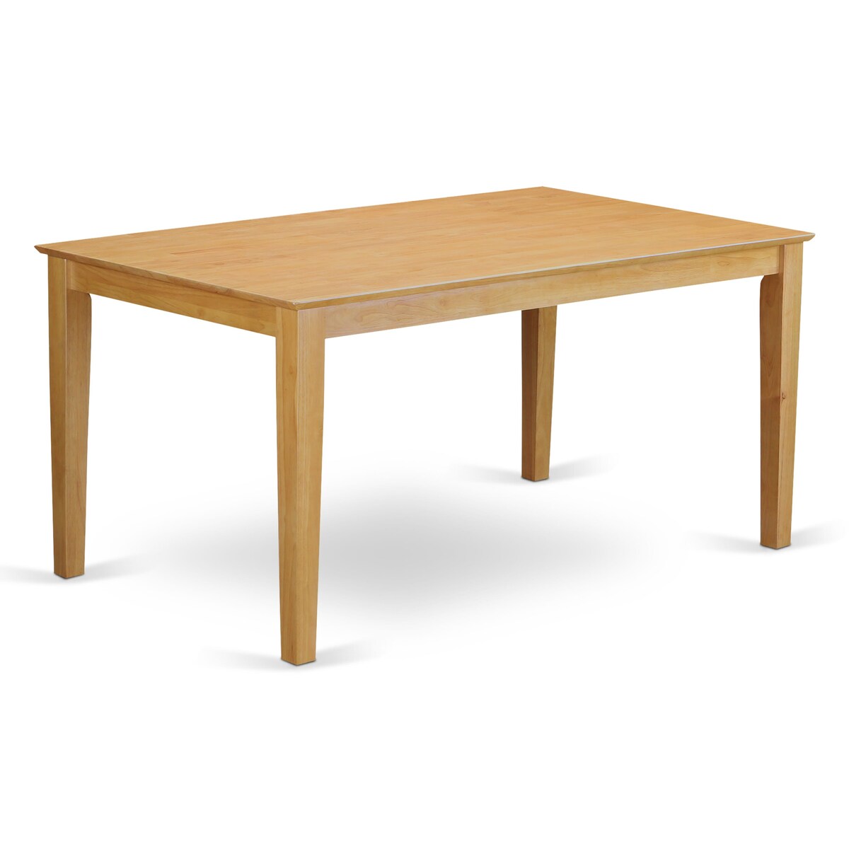 East West Furniture 5 Piece Kitchen Table Set Includes a Rectangle Dining Table and 4 Dining Room Chairs, 36x60 Inch, Oak