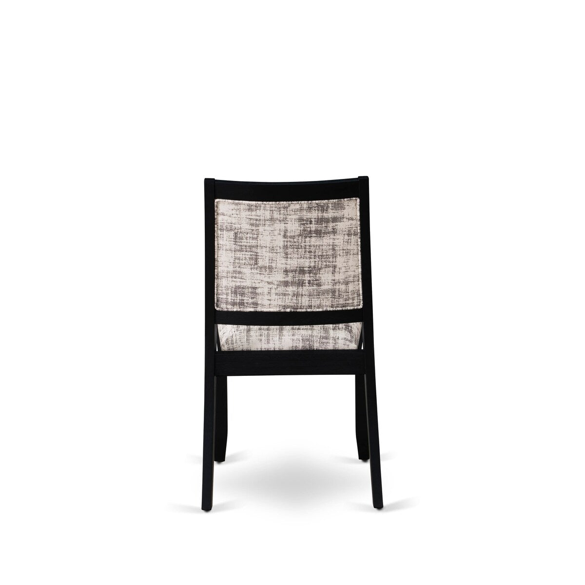East West Furniture Dining Set Includes a Round Table and Stackable Kitchen Chairs, Black (Pieces & Seat Type Options)