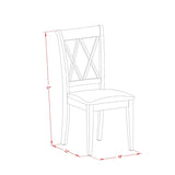 East West Furniture Dining Room Furniture Set Includes a Kitchen Table and Linen Fabric Dining Chairs, (Pieces & Finish Options)