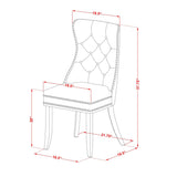 East West Furniture Dining Room Set Consists of a Rectangle Wood Table and Parson Chairs, Antique Walnut (Pieces Options)