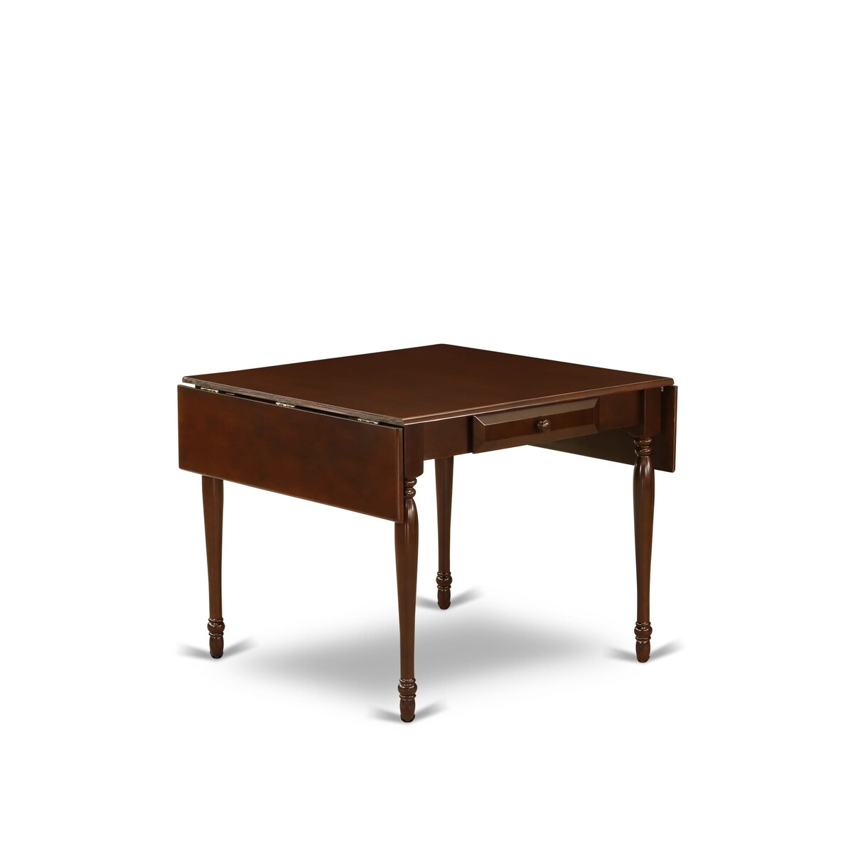 East West Furniture Dining Room Table Set Includes a Rectangle Kitchen Table with Dropleaf and Dining Chairs (Pieces Options)