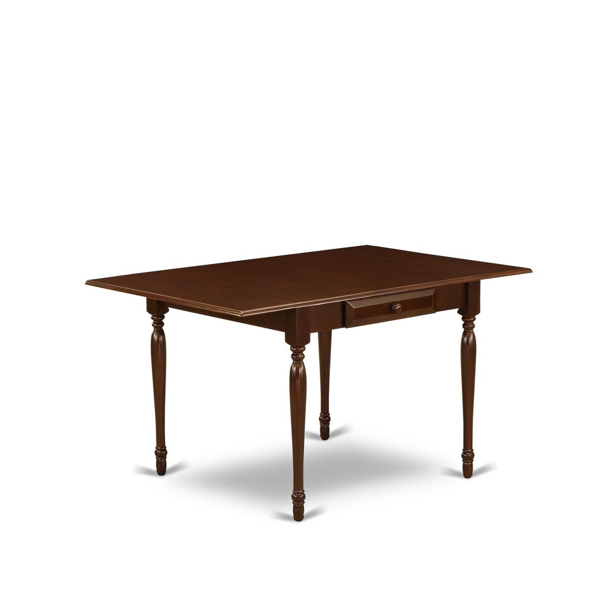 East West Furniture Dining Room Table Set Includes a Rectangle Kitchen Table with Dropleaf and Dining Chairs (Pieces Options)