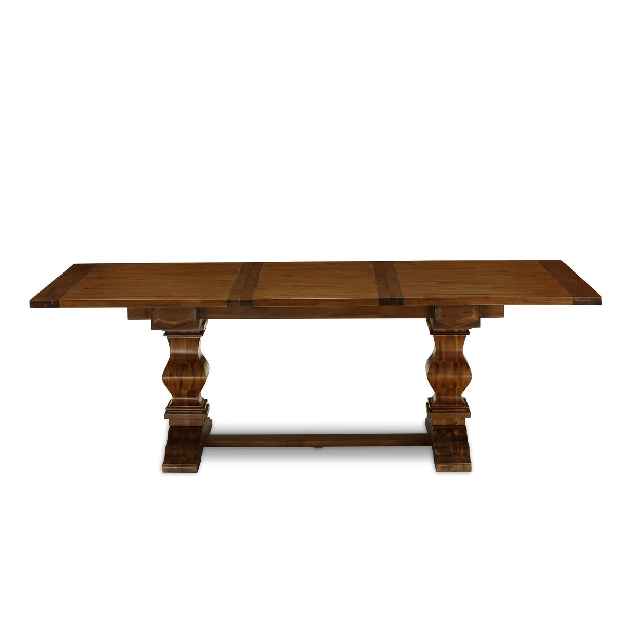 East West Furniture Dining Table Set- a Wooden Table and Light Beige Linen Fabric Chairs,(Pieces Options)