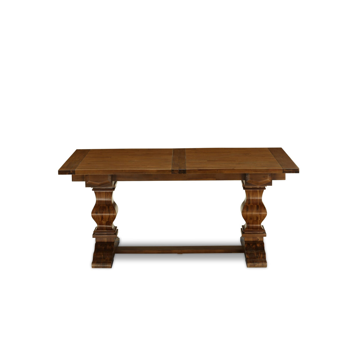 East West Furniture Dining Table Set- a Wooden Table and Light Beige Linen Fabric Chairs,(Pieces Options)