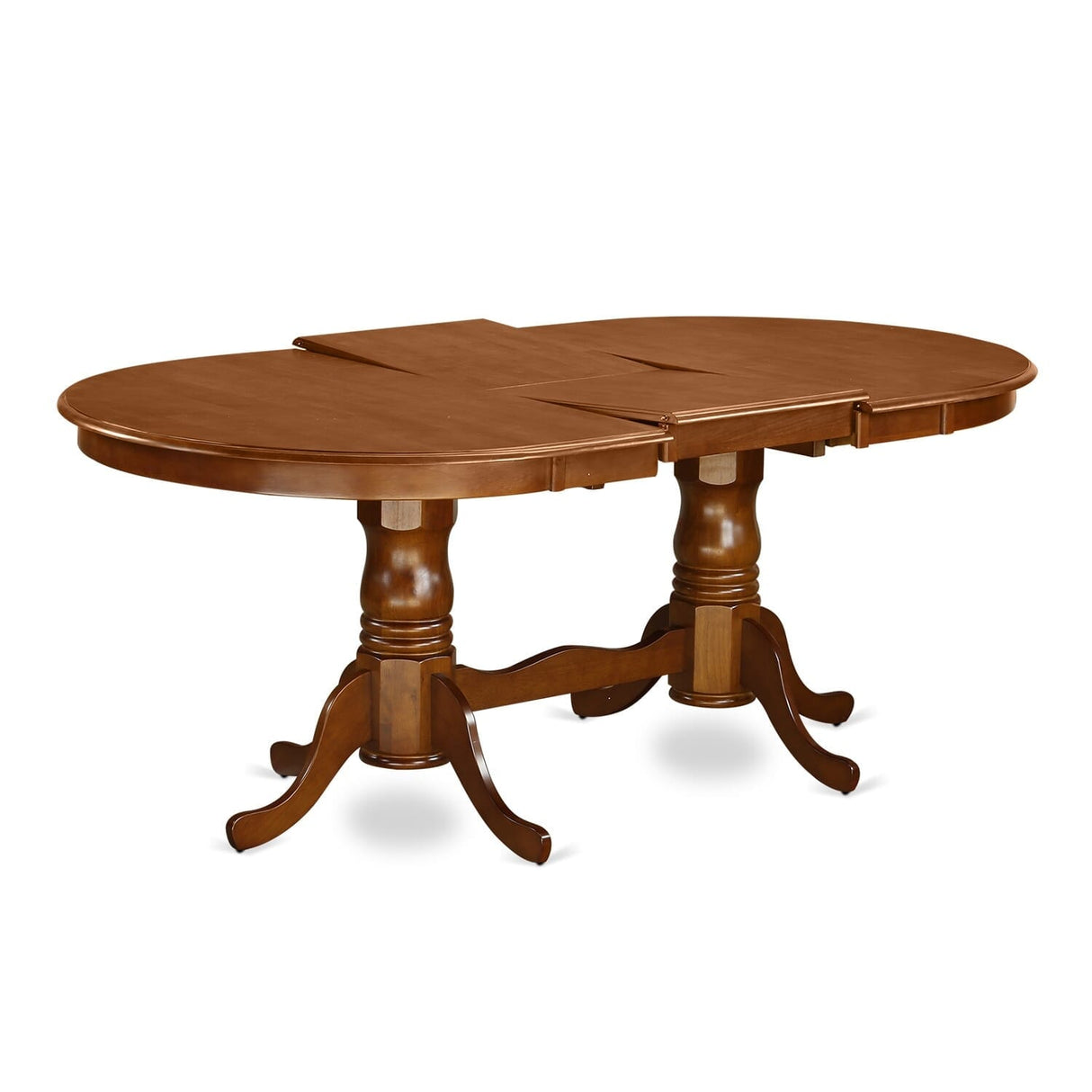 East West Furniture Dining Table Set Consist of an Oval Table with Butterfly Leaf and Dining Chairs (Chair Seat Type Options)
