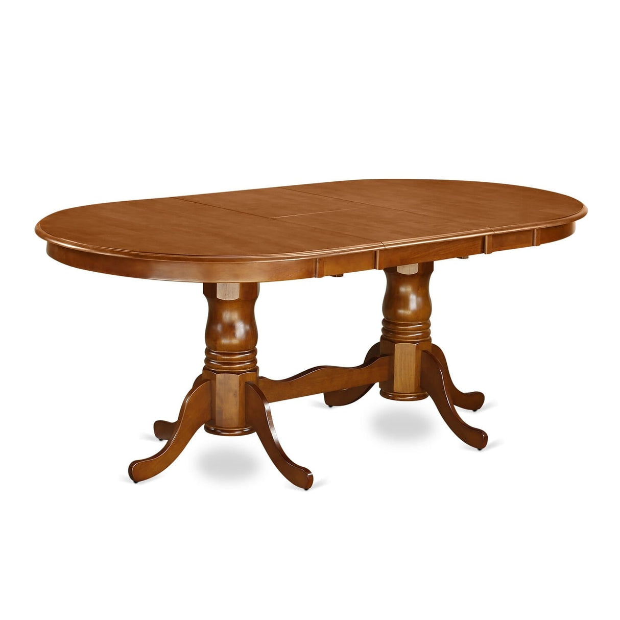 East West Furniture Dining Table Set Consist of an Oval Table with Butterfly Leaf and Dining Chairs (Chair Seat Type Options)