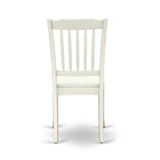 East West Furniture Kitchen Table Set- an Oval Dining Table and Dining Chairs, Linen White(Pieces Options)