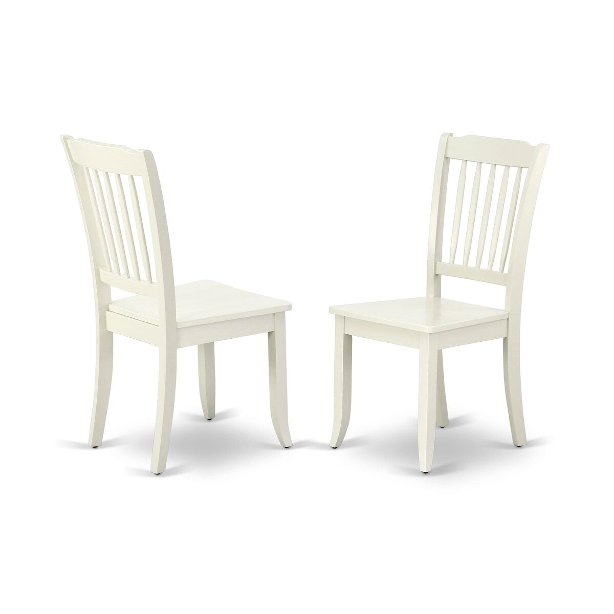 East West Furniture Kitchen Table Set- an Oval Dining Table and Dining Chairs, Linen White(Pieces Options)