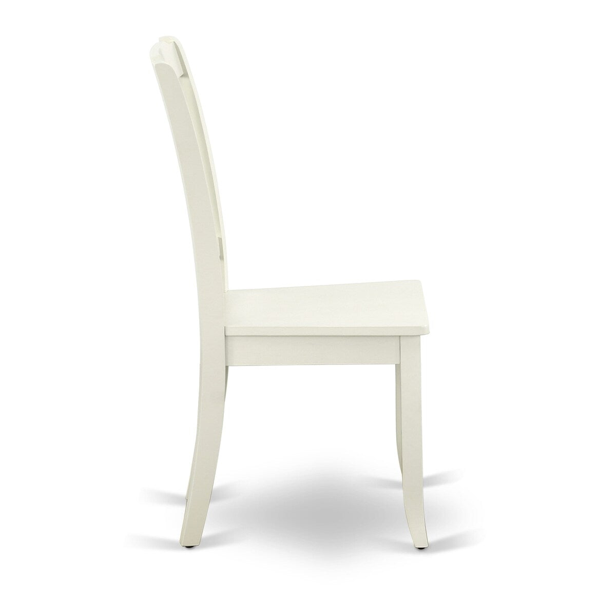East West Furniture Kitchen Table Set- an Oval Dining Table and Dining Chairs, Linen White(Pieces Options)